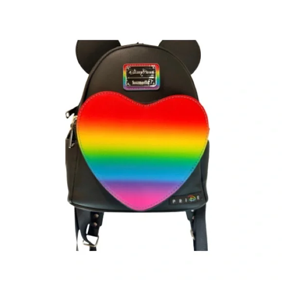 Loungefly Disney Park Black Backpack from the Pride Collection. - Picture 7 of 8